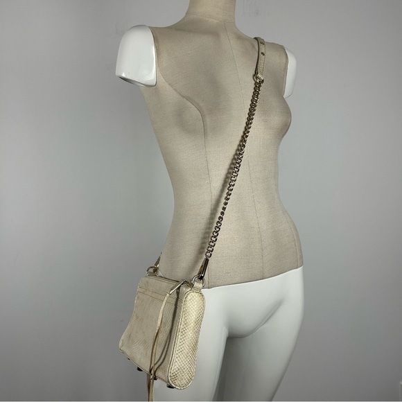 Rebecca Minkoff Cream metallic Crossbody Bag - Picture 8 of 9
